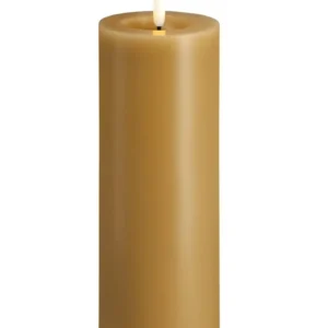 Moods & More led-kaars Melted silk 74 x 200 mm honey
