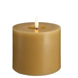 Moods & More led-kaars Melted silk 99 x 100 mm honey
