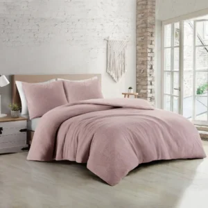 Papillon dekbedovertrek Billy teddy roze - lits-jumeaux 240x200/220 + 2 slopen