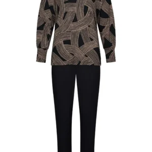 Pastunette dames pyjama 121252-246-3 black - 50