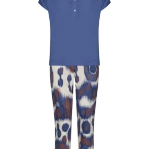 Pastunette dames pyjama 121261-220-1 indigo flow - 40
