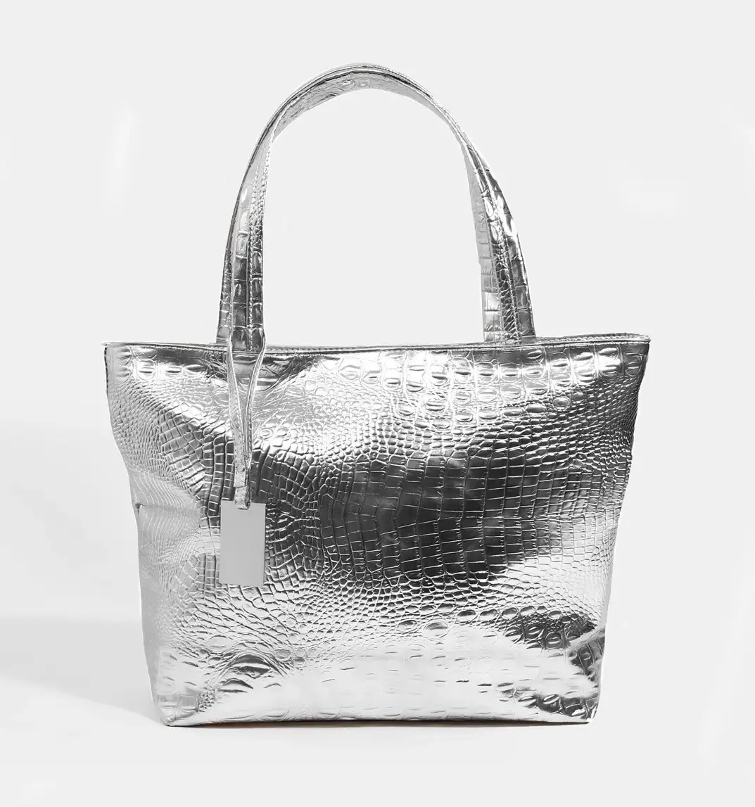 Pia Rossini Reagan tas silver 40x30cm