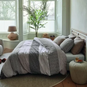 Riviera Maison dekbedovertrek Lawrence brown - 2-persoons 200x200/220cm + 2 slopen