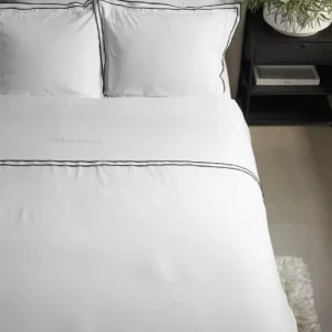 Riviera Maison dekbedovertrek Salute white - 1-persoons 140x200/220cm + 1 sloop