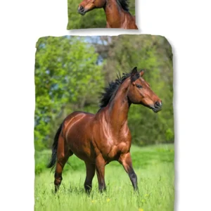 Running Horse dekbedovertrek 140x200/220 (2684, multi) - 1-persoons 140x200/220cm + 1 sloop