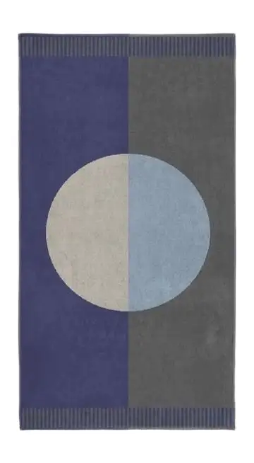 Seahorse strandlaken Colorblock circle blauw 100x180cm