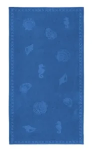 Seahorse strandlaken Shells 100x200cm jeans