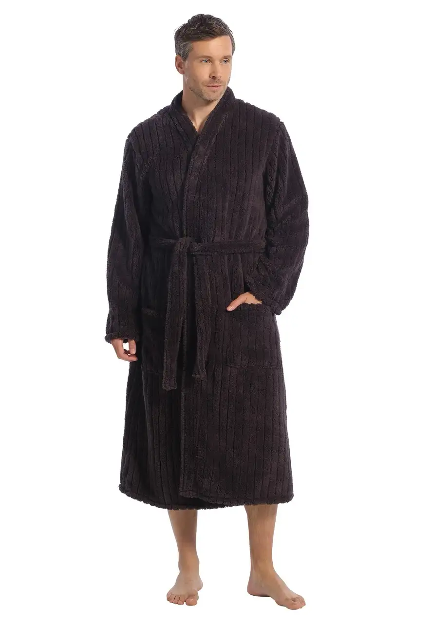 Ten Cate badjas Basics antra stripe - M