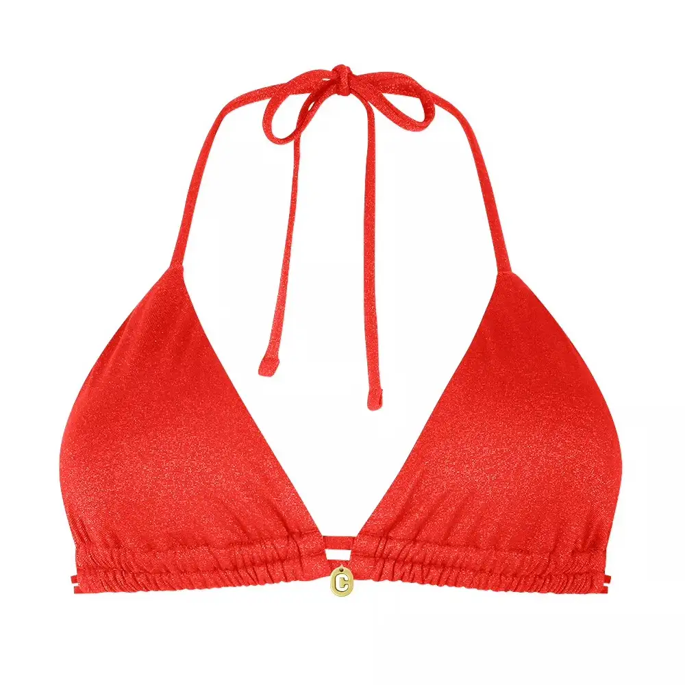 Ten Cate bikini top triangle removable padding red orange - 40