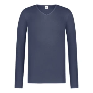 Ten Cate Thermo Men V-neck lange mouw navy - 4 (S)