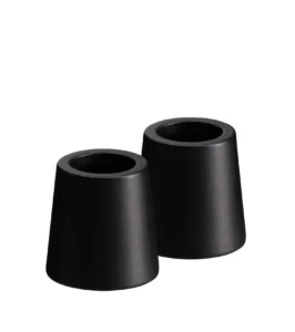 Uyuni kaarsenhouder mini taper matte black 2-pack