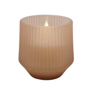 Uyuni led-geurkaars Scented Wax Uplift 8,5 x 9,5cm beige