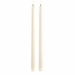 Uyuni led-kaars diner 2,3 x 32cm vanilla 2pack