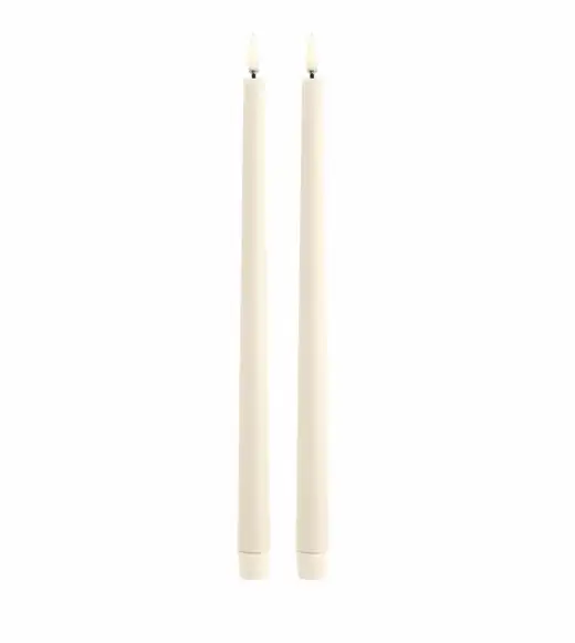 Uyuni led-kaars diner 2,3 x 32cm vanilla 2pack