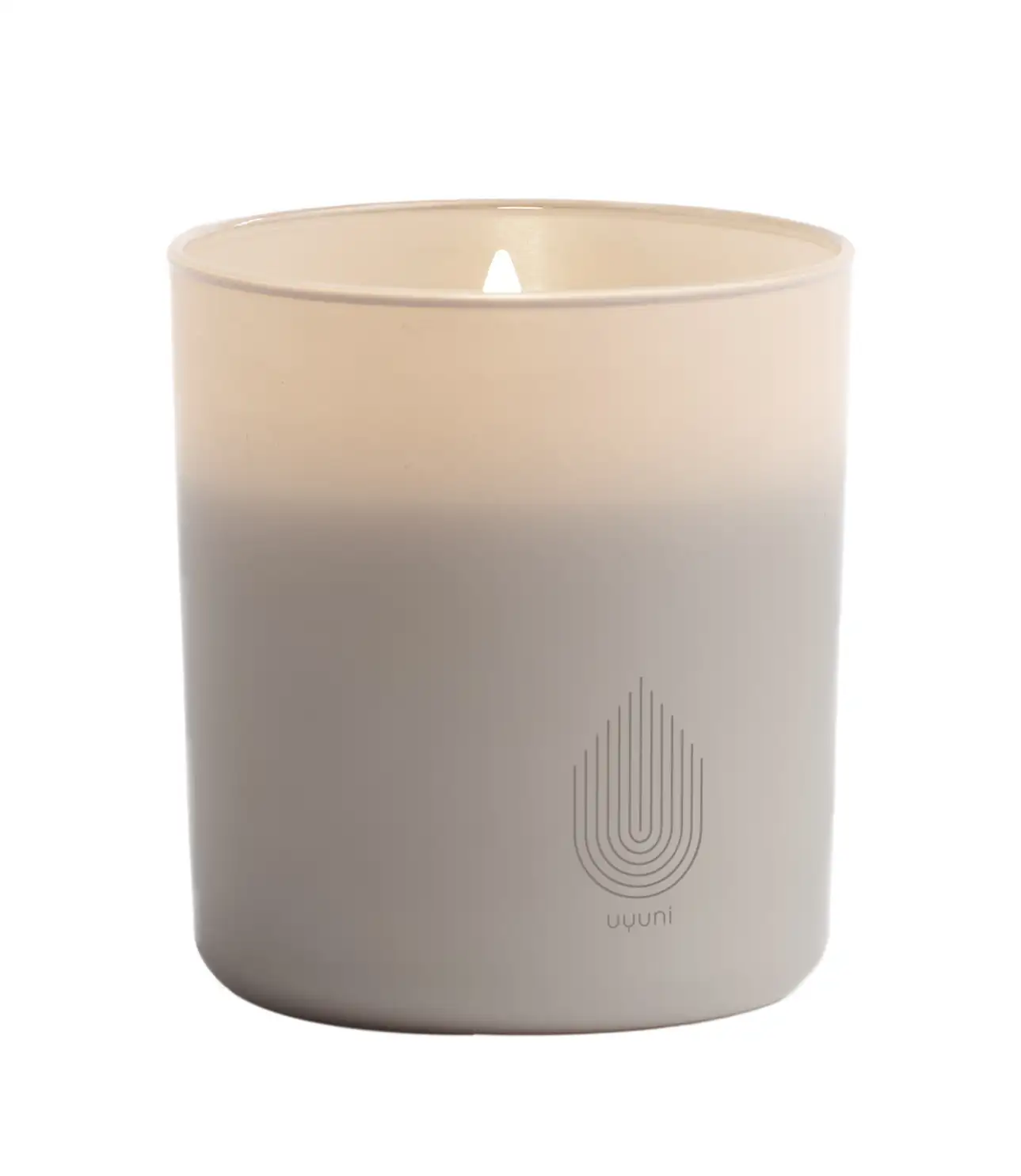 Uyuni led-kaars Glass Candle 9,2 x 10,2cm sandstone