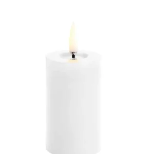Uyuni led-kaars Melted 5 x 7,5cm nordic white