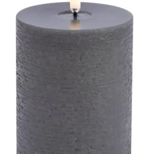 Uyuni led-kaars Melted 7,8 x 10cm grey
