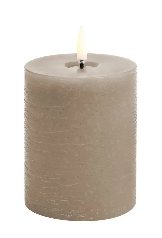 Uyuni led-kaars Melted 7,8 x 10cm sandstone