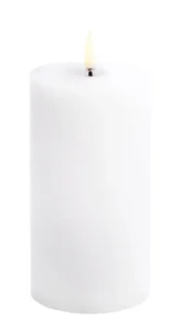 Uyuni led-kaars Melted 7,8 x 15cm nordic white