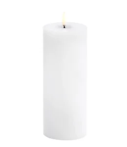 Uyuni led-kaars Melted 7,8 x 20cm nordic white