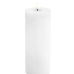 Uyuni led-kaars Melted 7,8 x 20cm nordic white