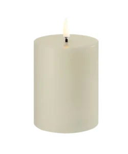 Uyuni led-kaars Rustic 7,8 x 10cm oyster grey