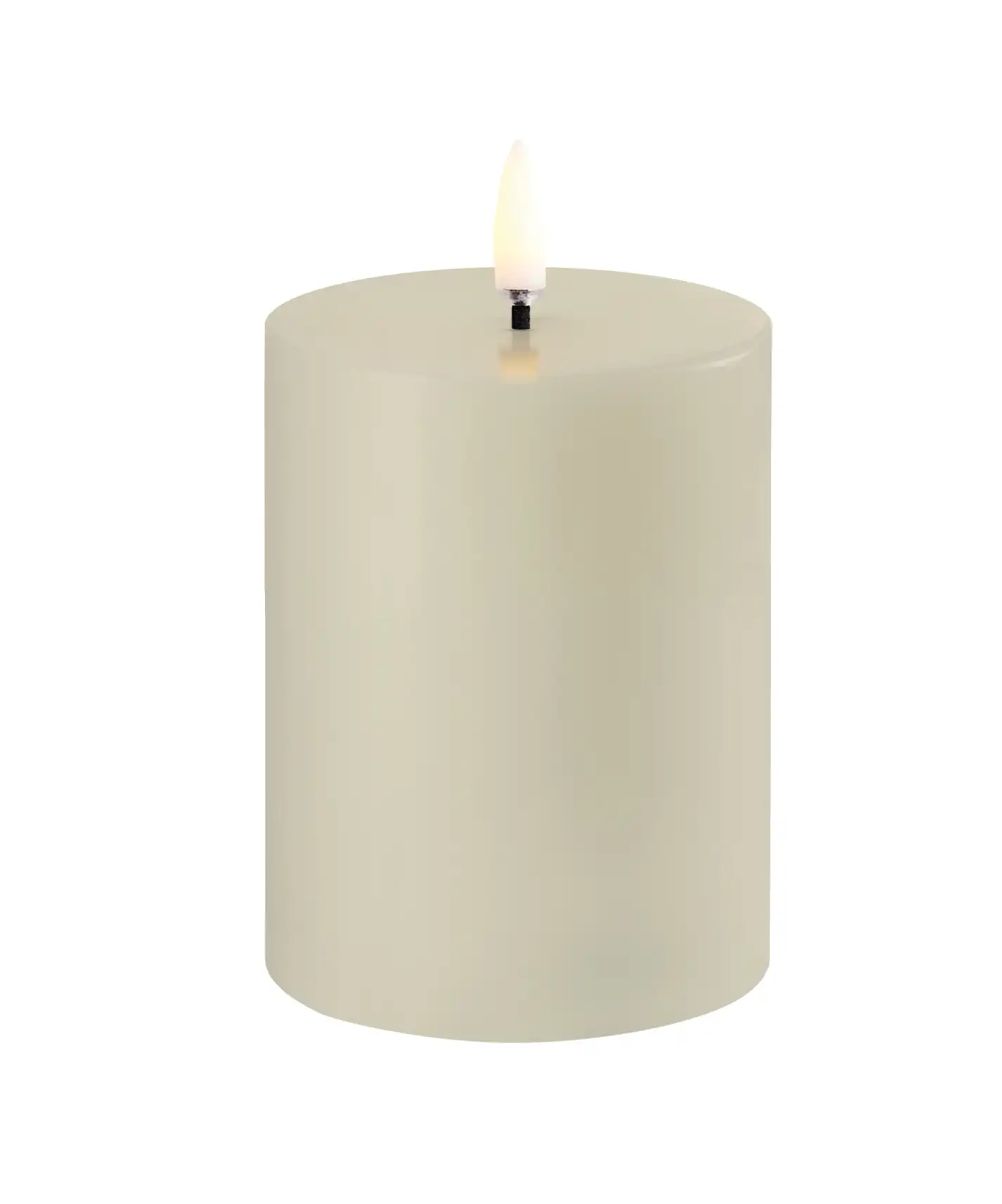Uyuni led-kaars Rustic 7,8 x 10cm oyster grey