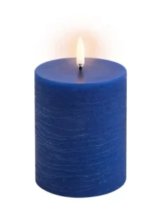 Uyuni led-kaars Rustic 7,8 x 10cm royal blue