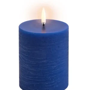 Uyuni led-kaars Rustic 7,8 x 10cm royal blue