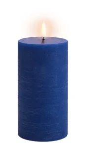 Uyuni led-kaars Rustic 7,8 x 15,2cm royal blue