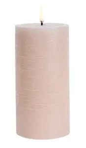 Uyuni led-kaars Rustic 7,8 x 15cm beige