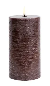 Uyuni led-kaars Rustic 7,8 x 15cm brown