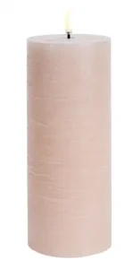 Uyuni led-kaars Rustic 7,8 x 20cm beige