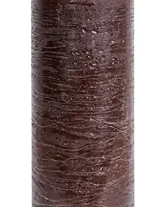 Uyuni led-kaars Rustic 7,8 x 20cm brown
