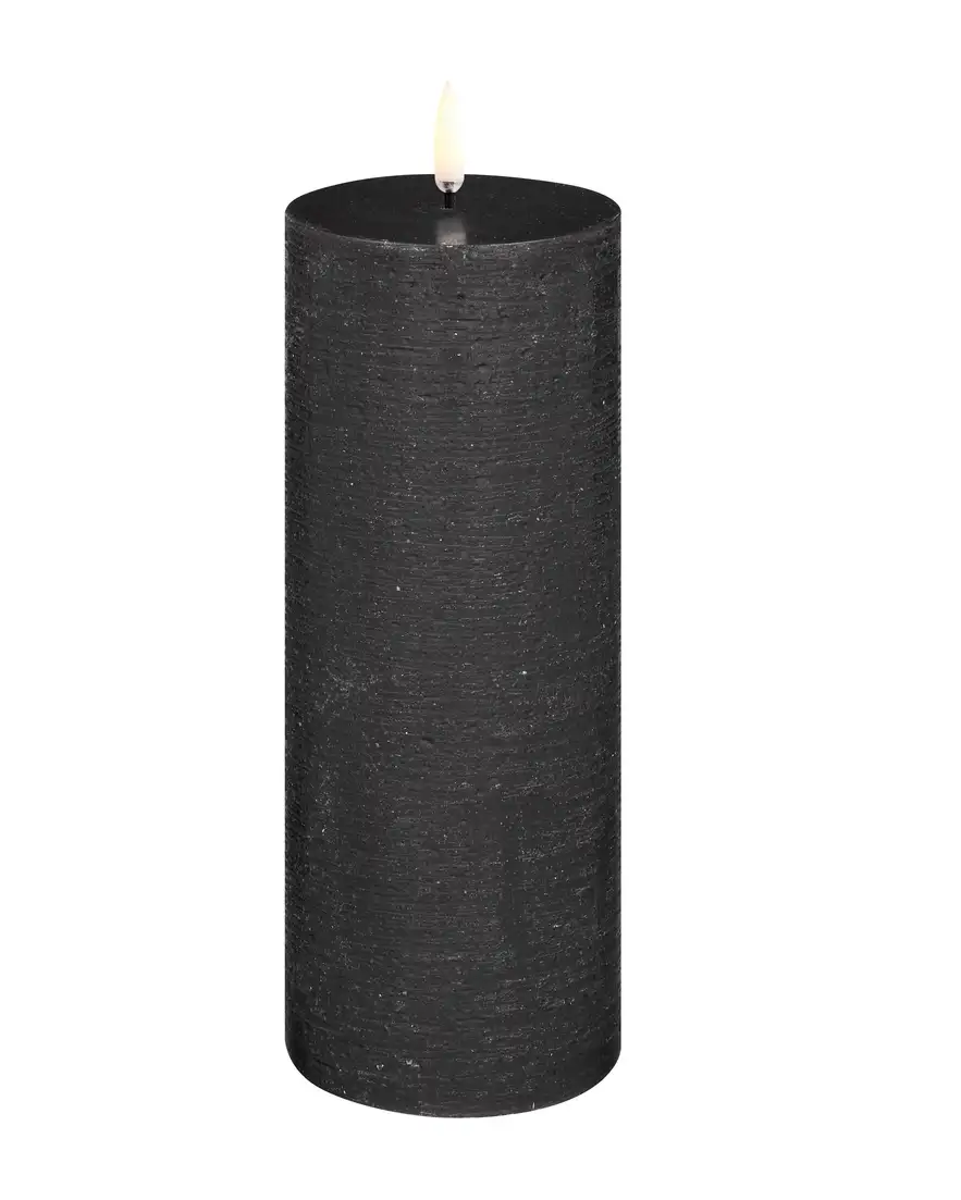 Uyuni led-kaars Rustic 7,8 x 20cm forest black