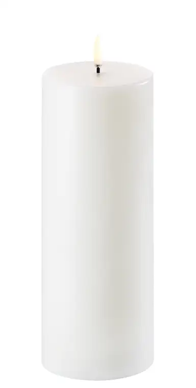 Uyuni led-kaars Rustic 7,8 x 20cm nordic white