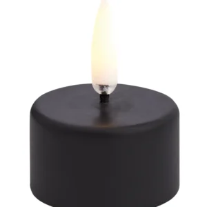 Uyuni led-waxinelichtje tealight r4 x h2,1cm plain black
