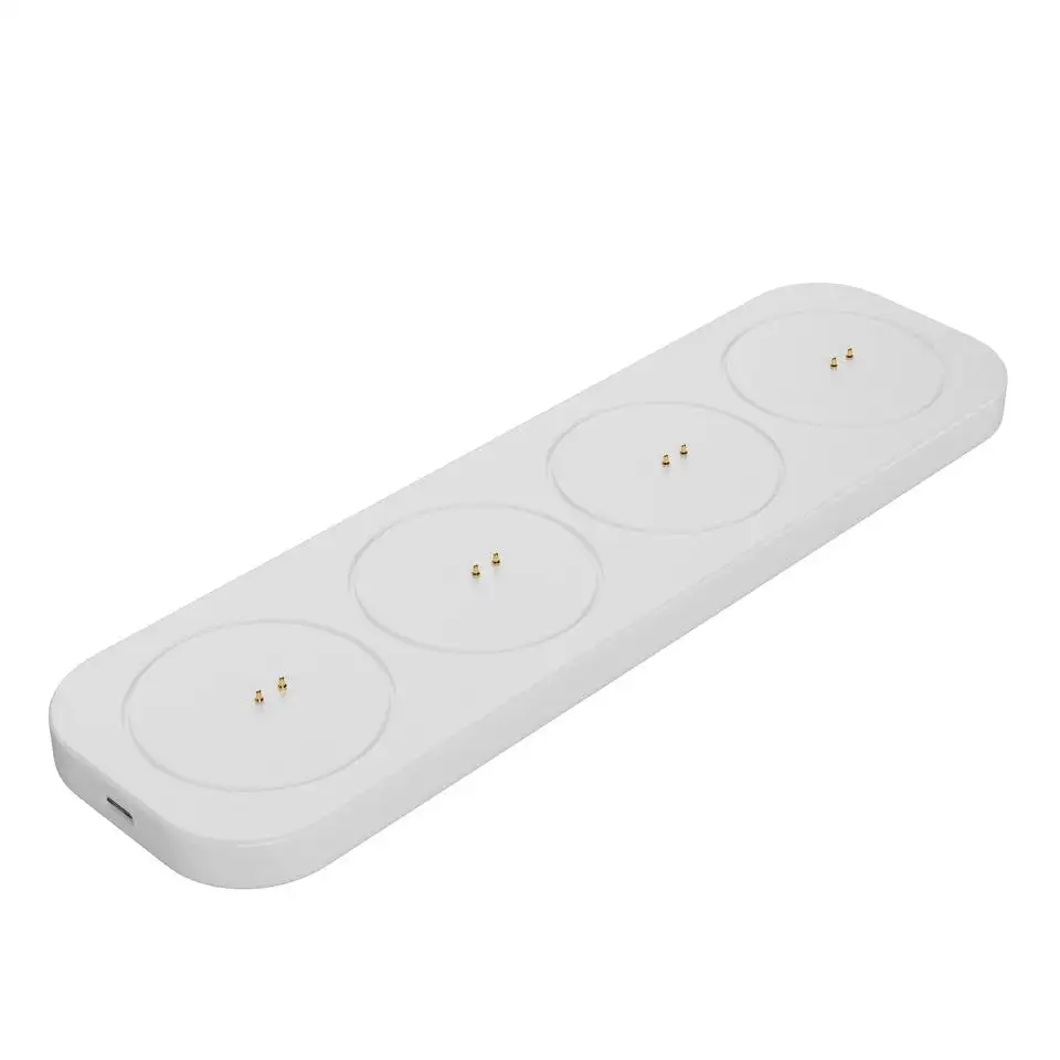 Uyuni oplaadstation waxinelichtjes 21x6cm white