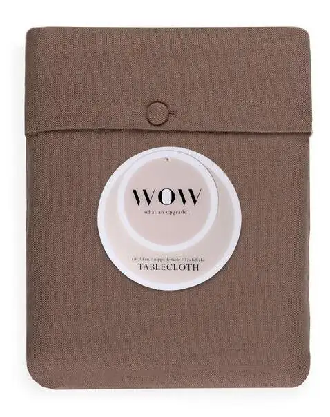 Wow tafellaken Essence 180cm rond sable