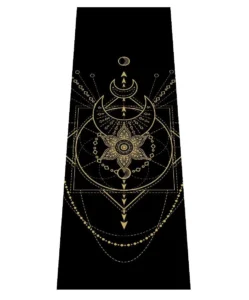 Love Generation yogamat - Sacred print - zwart 6mm