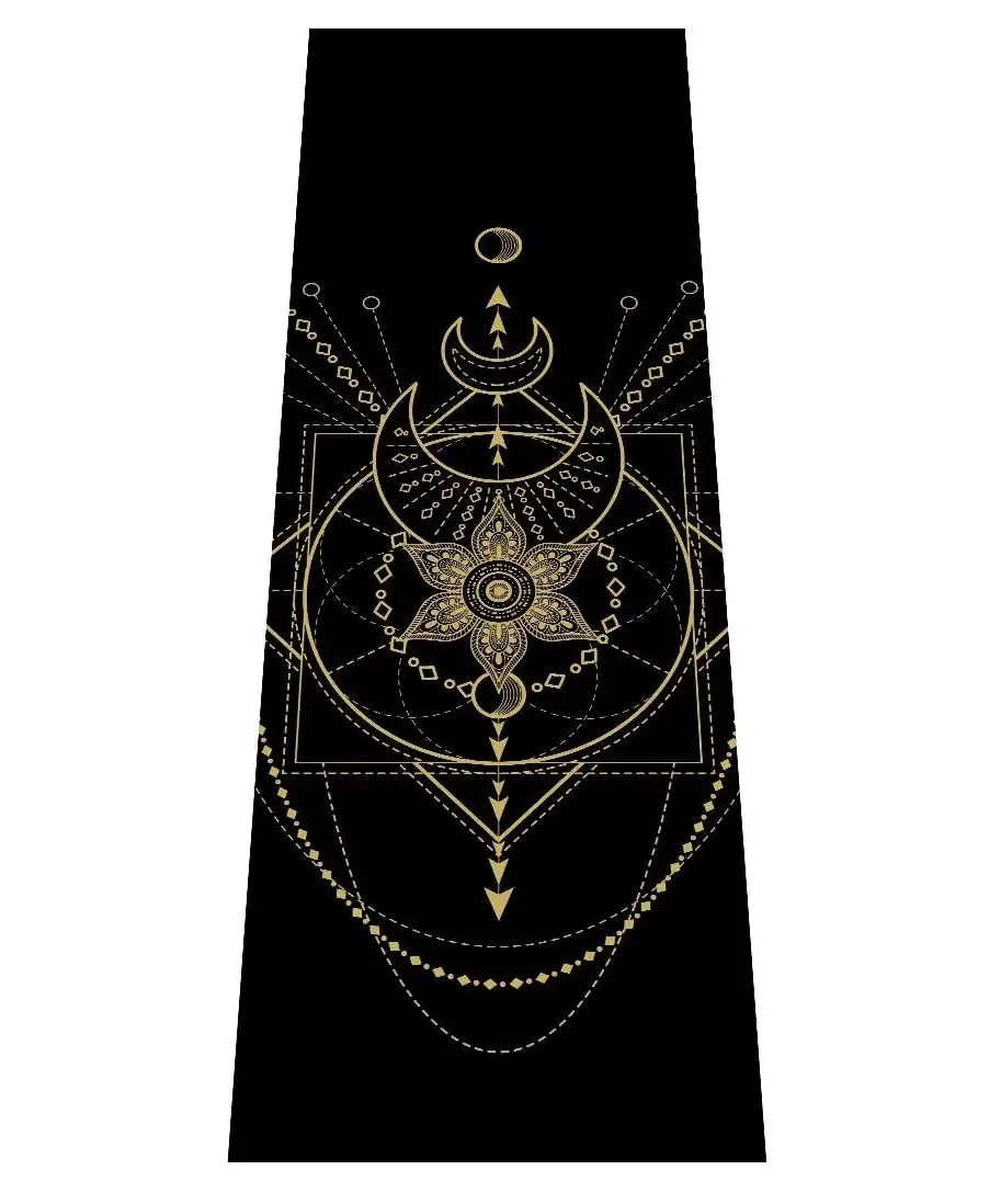 Love Generation yogamat - Sacred print - zwart 6mm