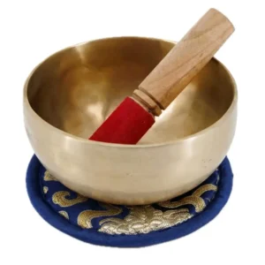 ZENZES® Brass klankschaal Singing Bowl Ø15cm 630gram donkerblauw