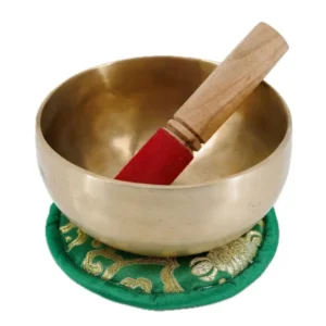 ZENZES® Brass klankschaal Singing Bowl Ø15cm 630gram groen