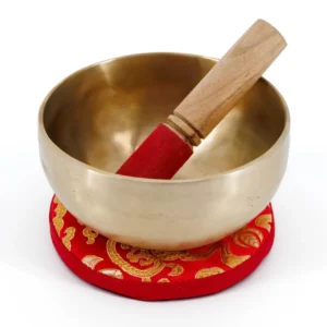 ZENZES® Brass klankschaal Singing Bowl Ø15cm 630gram rood