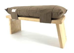 ZENZES® meditatiebank kussen katoen 48x20cm bruin
