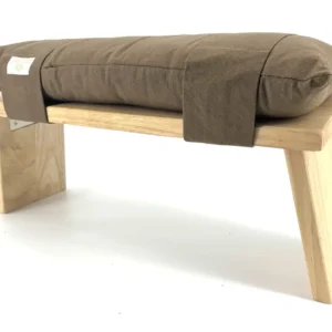 ZENZES® meditatiebank kussen katoen 48x20cm bruin
