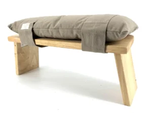 ZENZES® meditatiebank kussen katoen 48x20cm zand