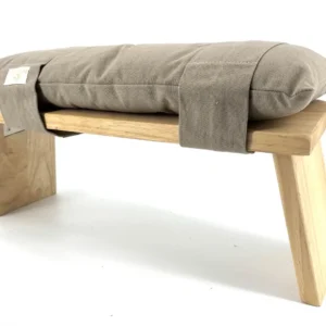 ZENZES® meditatiebank kussen katoen 48x20cm zand