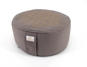 ZENZES® meditatiekussen Flower of Life 33x14cm grijs