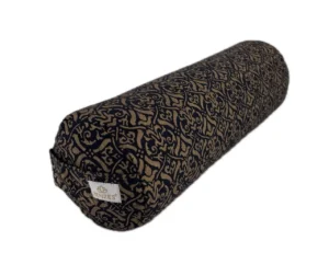 ZENZES® Pro Eco gold print mini bolster 50x15cm dark blue